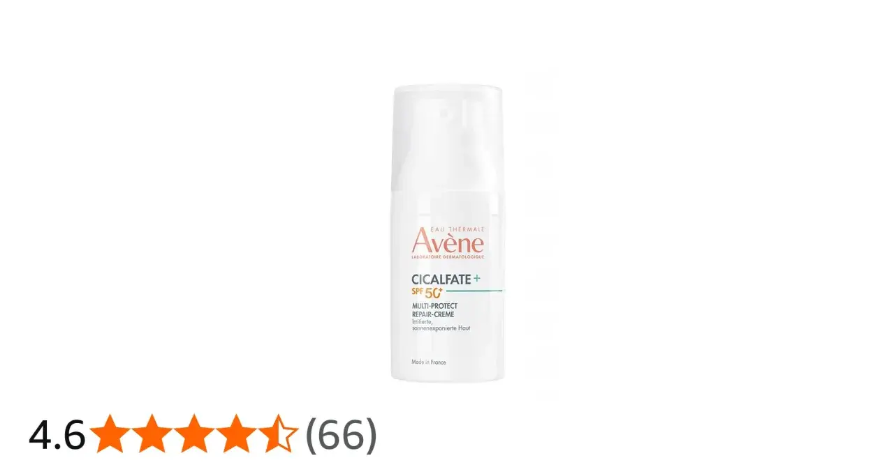 Crème réparatrice Avène Cicalfate+ SPF 50+ pour peaux irritées et exposées au soleil. Protection multi-actions.