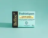Boîte de probiotiques Belloc pour le confort digestif et le ventre gonflé. Équilibre de la flore intestinale.